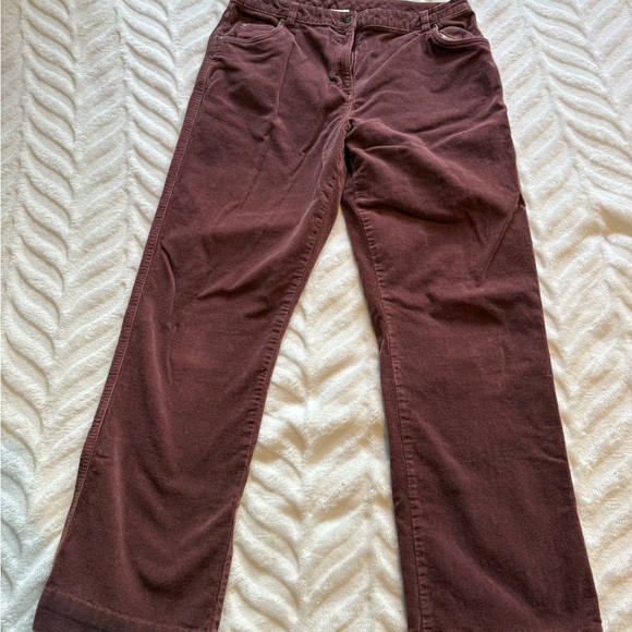 Woolrich Maroon Corduroy Women's Pants - Picture 2 of 7